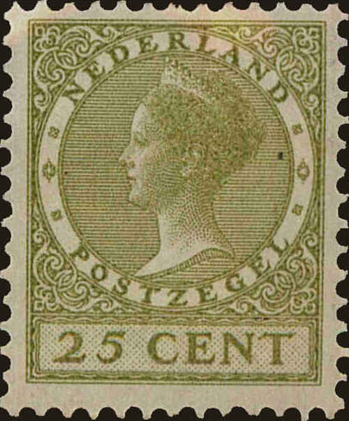 Front view of Netherlands 155 collectors stamp