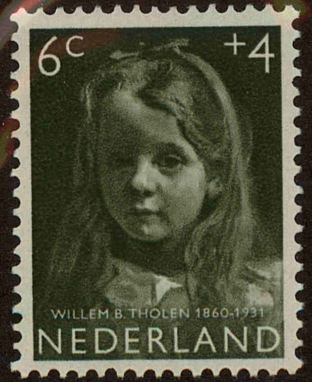 Front view of Netherlands B317 collectors stamp