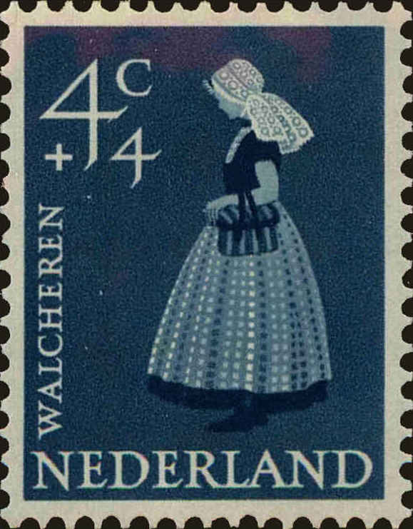 Front view of Netherlands B321 collectors stamp