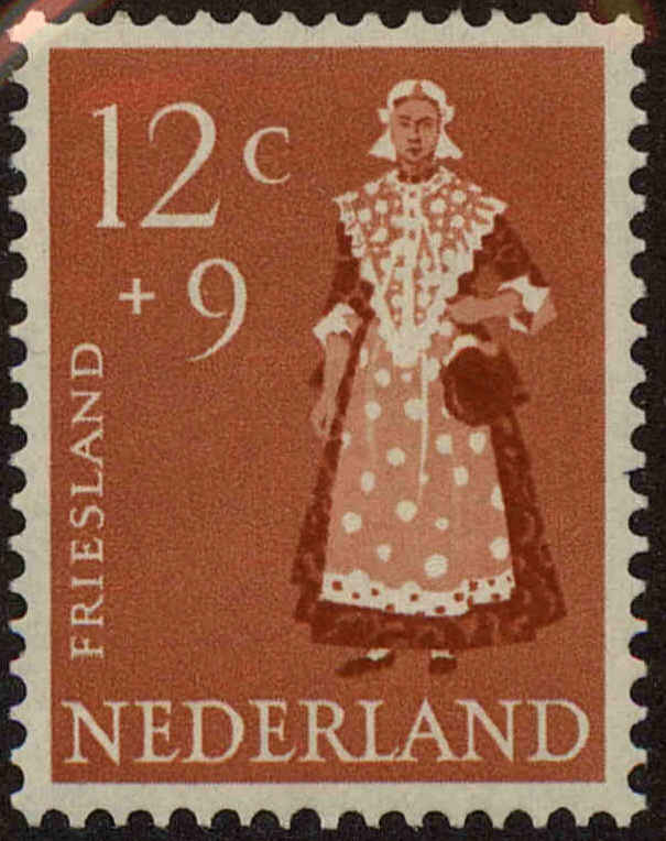 Front view of Netherlands B324 collectors stamp