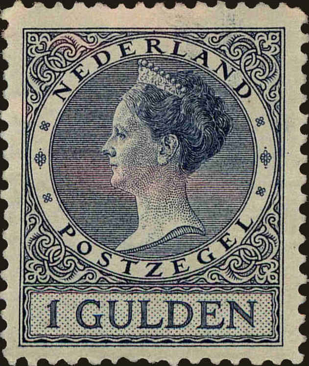 Front view of Netherlands 161 collectors stamp
