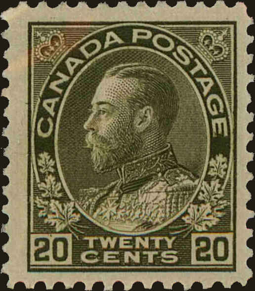 Front view of Canada 119 collectors stamp
