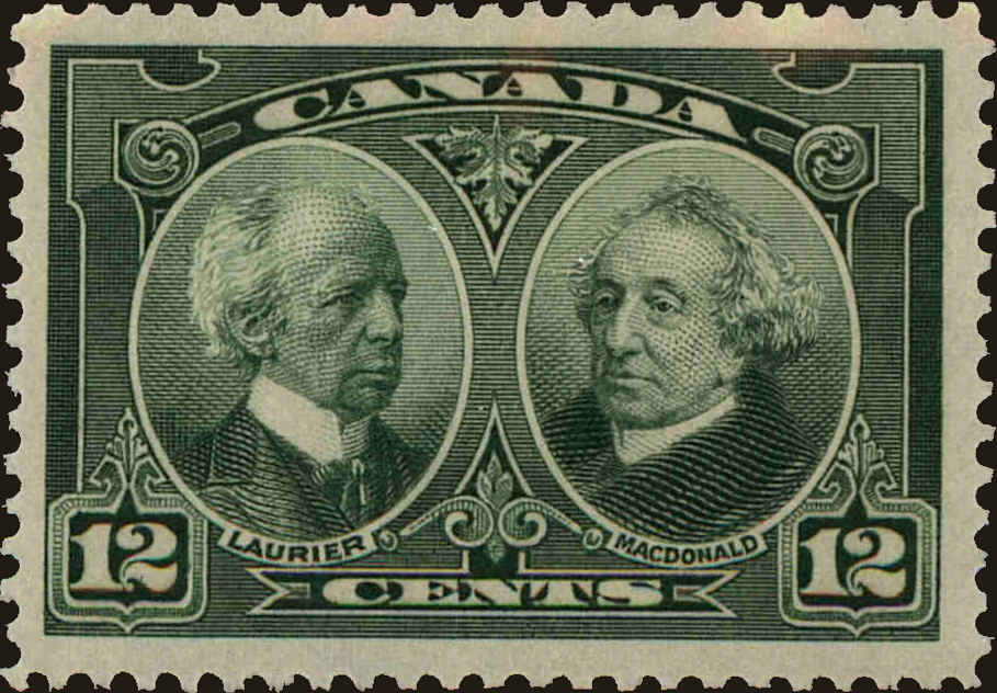 Front view of Canada 147 collectors stamp