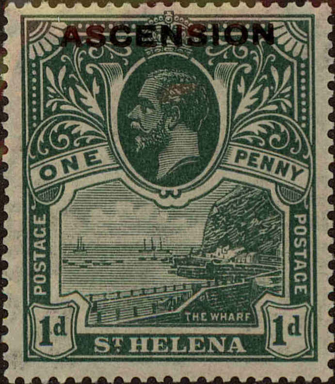 Front view of Ascension 3 collectors stamp