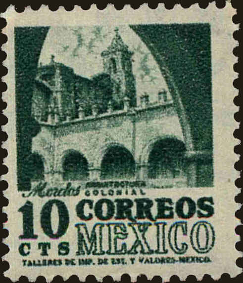 Front view of Mexico 858 collectors stamp