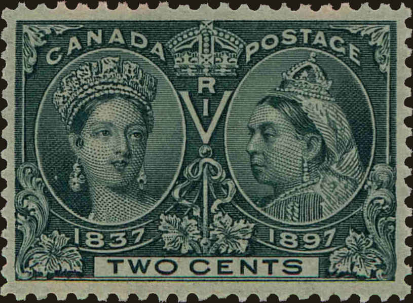 Front view of Canada 52 collectors stamp