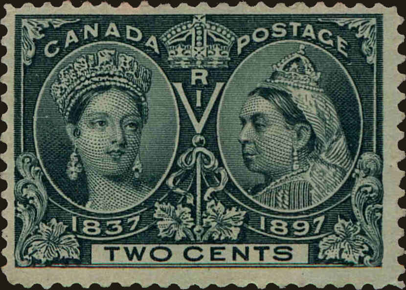 Front view of Canada 52 collectors stamp