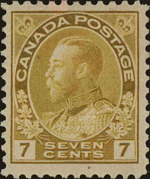 Front view of Canada 113 collectors stamp