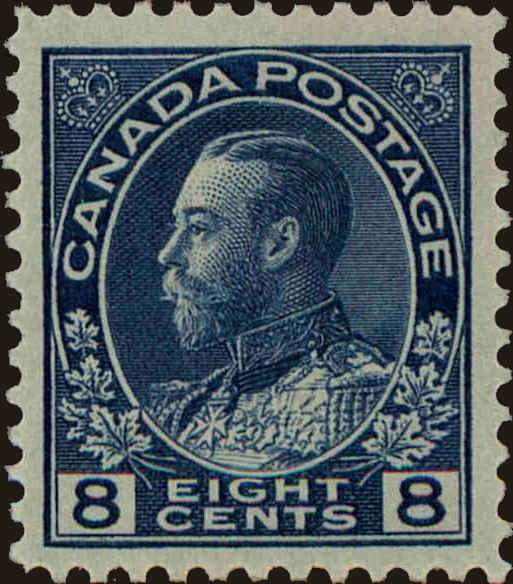 Front view of Canada 115 collectors stamp