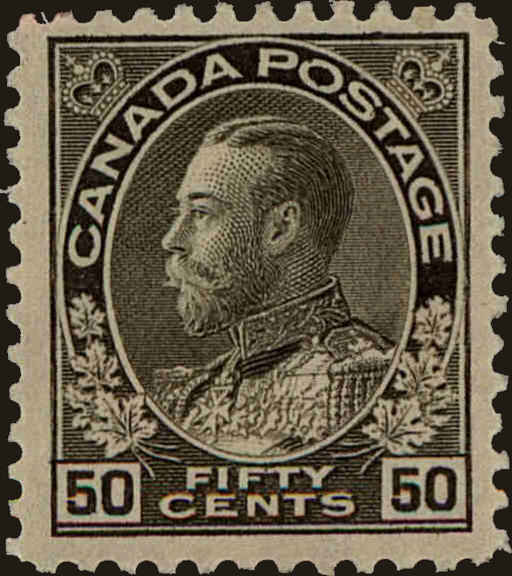 Front view of Canada 120 collectors stamp