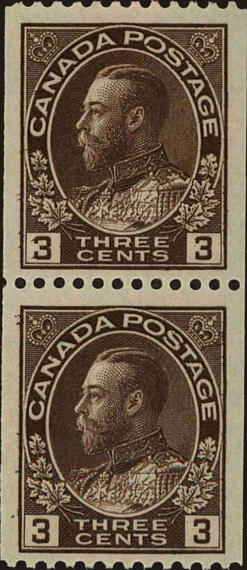 Front view of Canada 134 collectors stamp