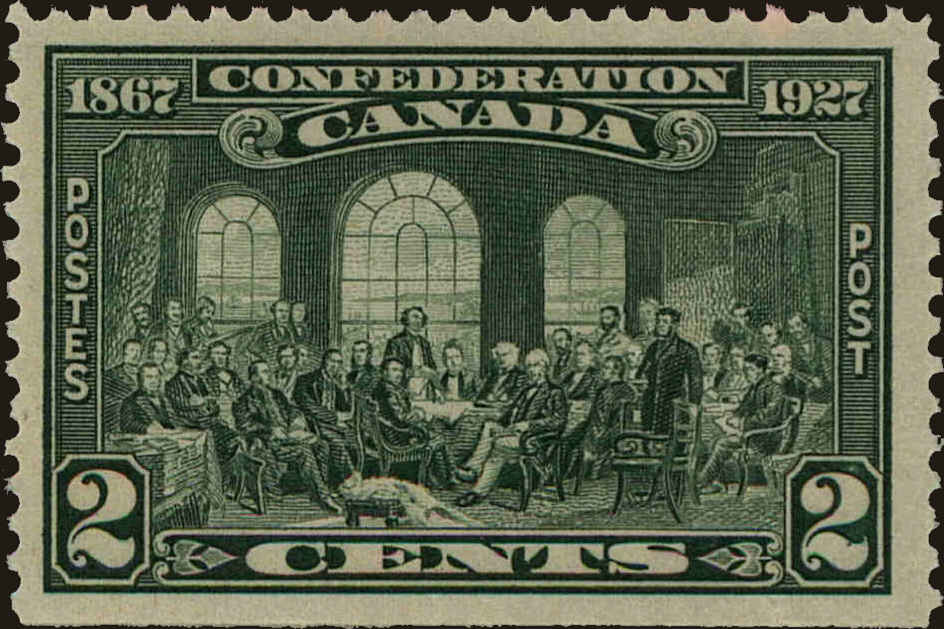 Front view of Canada 142 collectors stamp