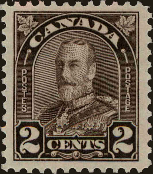 Front view of Canada 166 collectors stamp