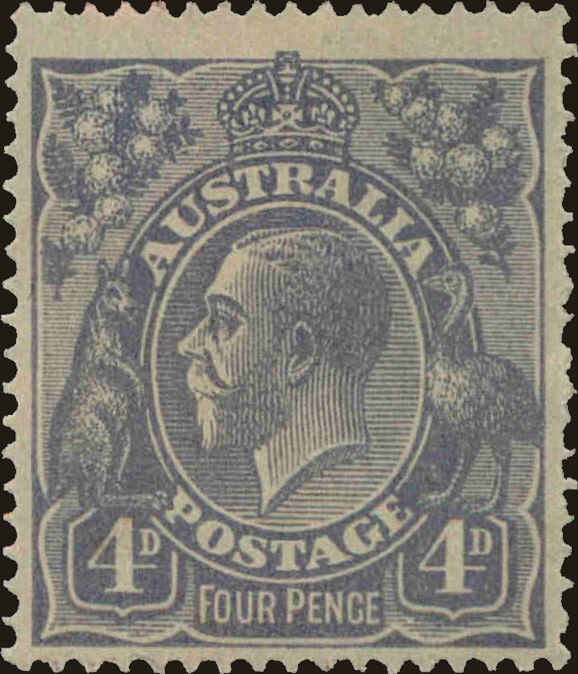 Front view of Australia 33 collectors stamp