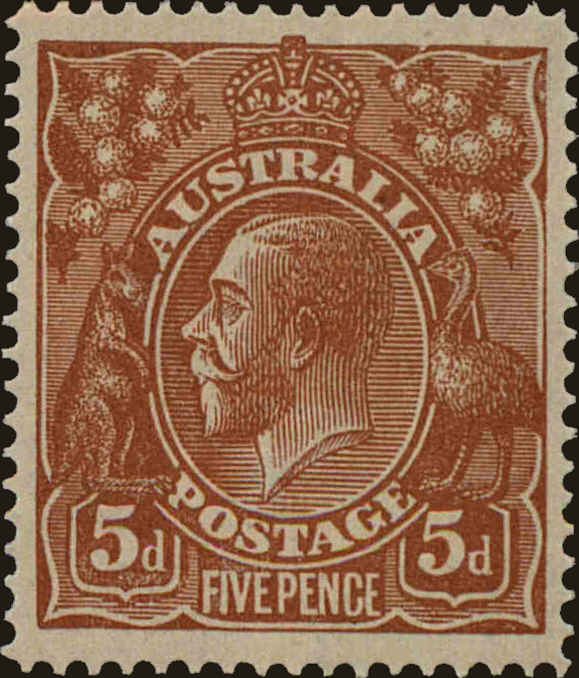 Front view of Australia 36 collectors stamp