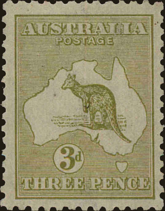 Front view of Australia 47 collectors stamp
