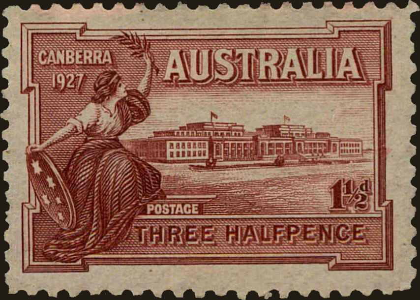 Front view of Australia 94 collectors stamp