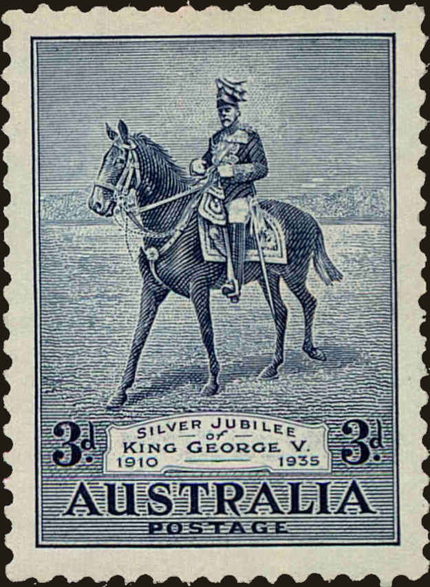 Front view of Australia 153 collectors stamp