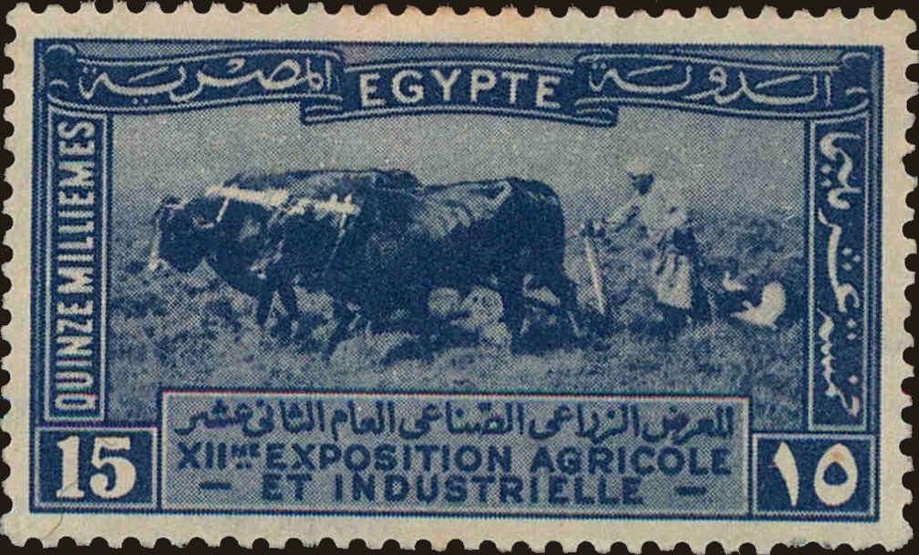 Front view of Egypt (Kingdom) 110 collectors stamp