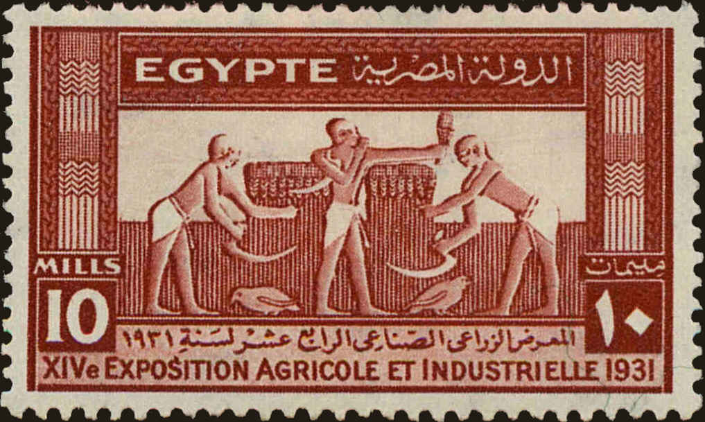 Front view of Egypt (Kingdom) 164 collectors stamp