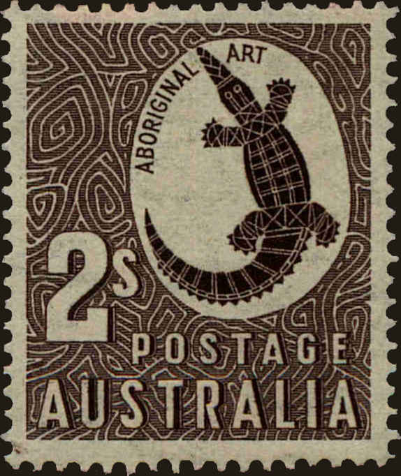 Front view of Australia 212 collectors stamp