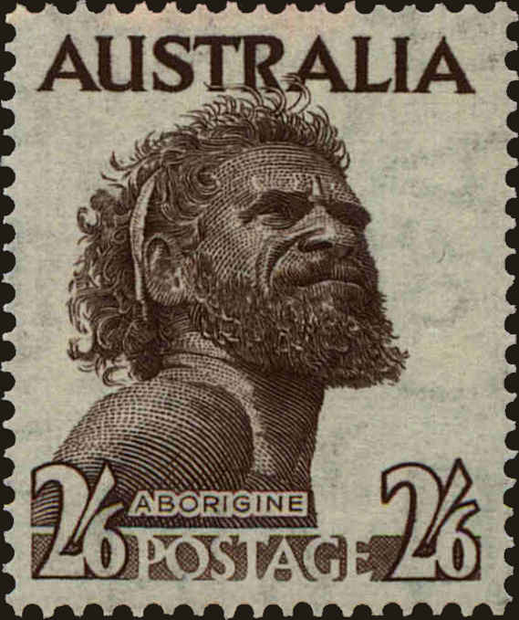 Front view of Australia 248 collectors stamp