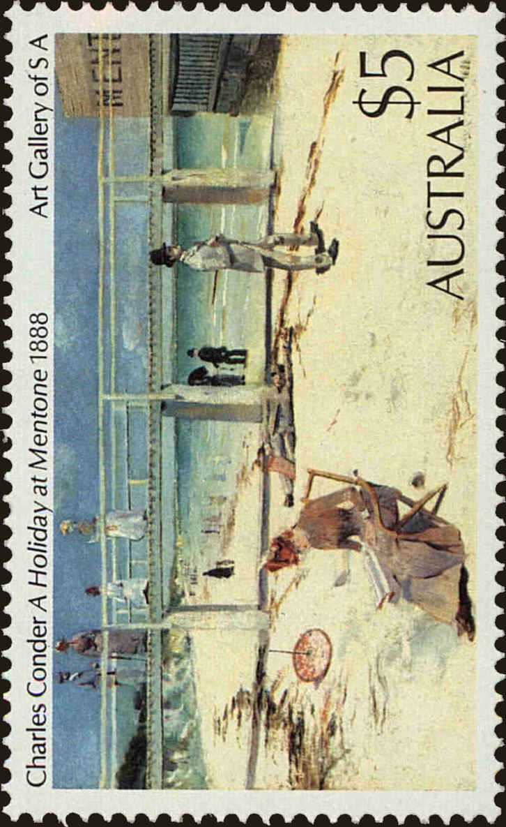 Front view of Australia 578 collectors stamp