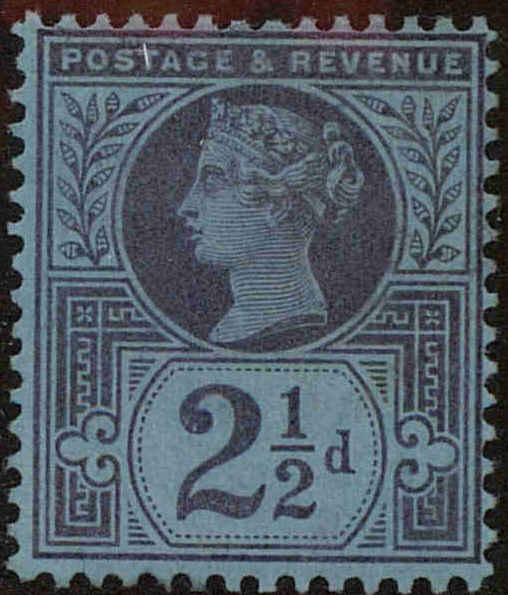 Front view of Great Britain 114 collectors stamp