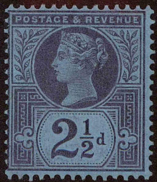 Front view of Great Britain 114 collectors stamp