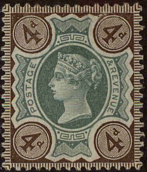Front view of Great Britain 116 collectors stamp