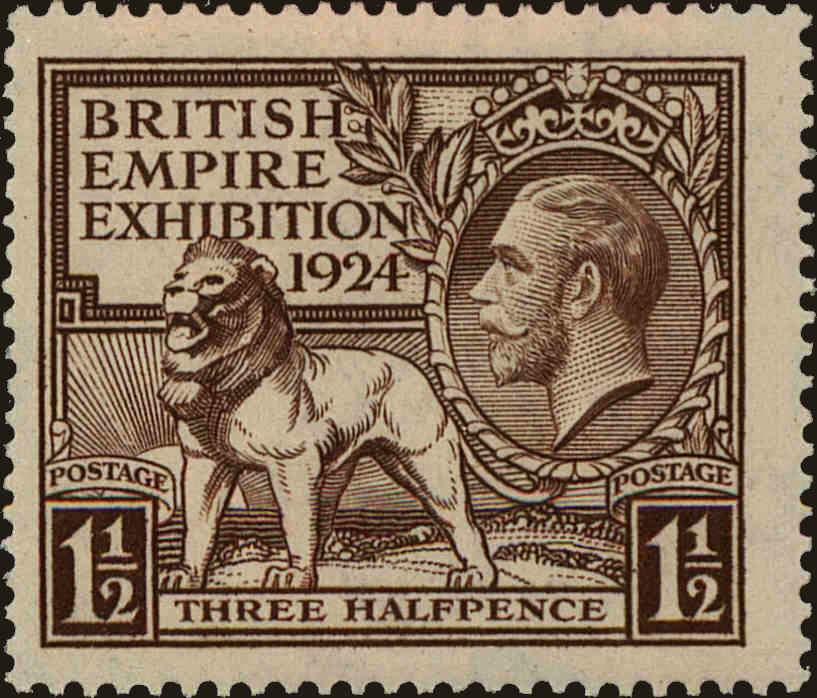 Front view of Great Britain 186 collectors stamp