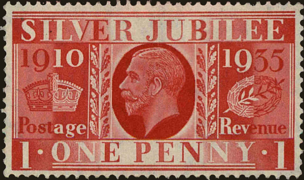 Front view of Great Britain 227 collectors stamp