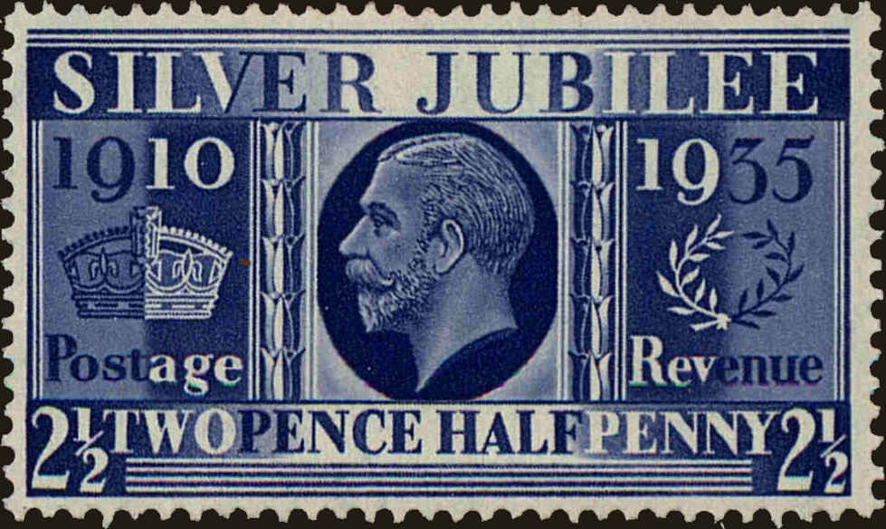 Front view of Great Britain 229 collectors stamp