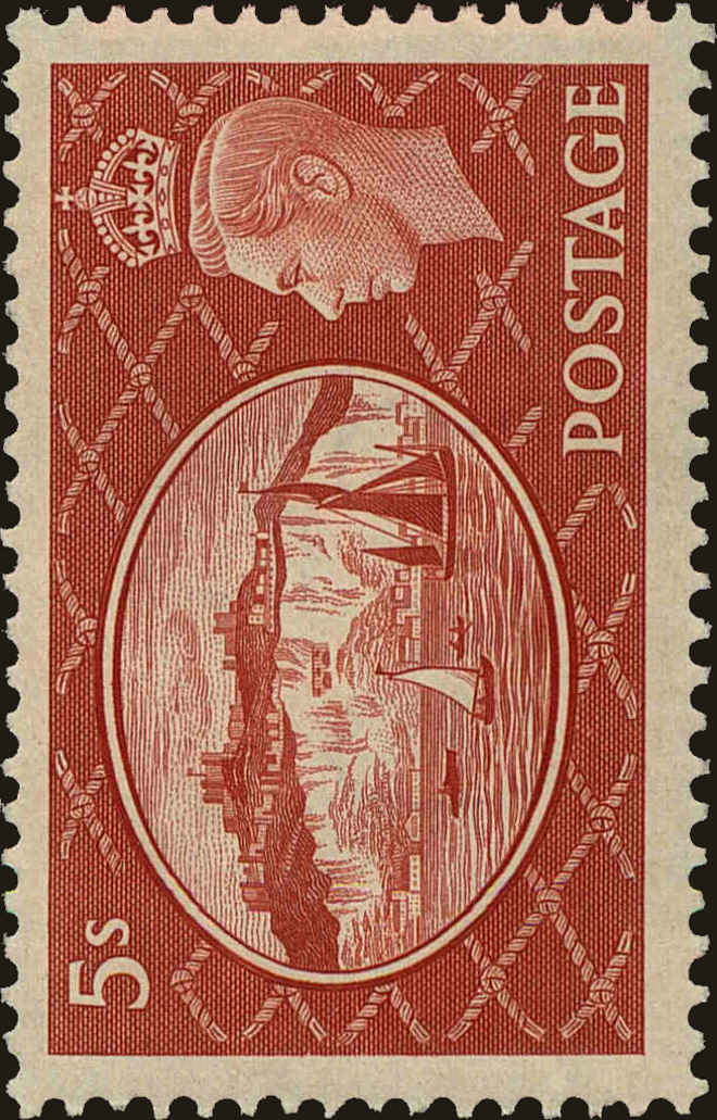 Front view of Great Britain 287 collectors stamp