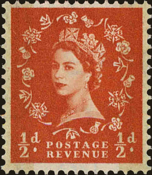 Front view of Great Britain 317cp collectors stamp