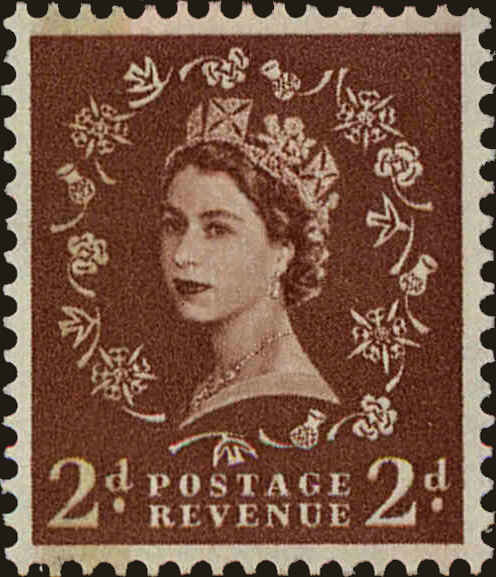 Front view of Great Britain 356cp collectors stamp