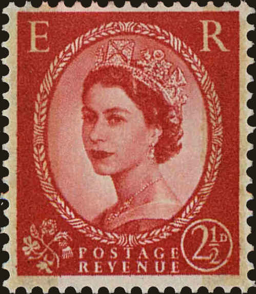 Front view of Great Britain 357dp collectors stamp
