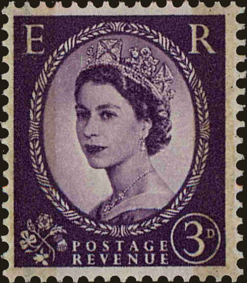 Front view of Great Britain 358cp collectors stamp
