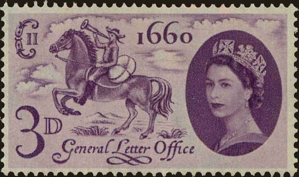 Front view of Great Britain 375 collectors stamp