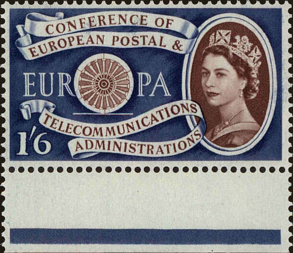 Front view of Great Britain 378 collectors stamp