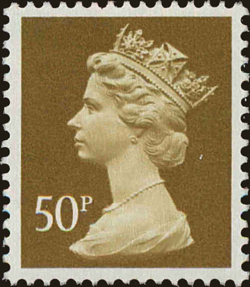 Front view of Great Britain MH160 collectors stamp