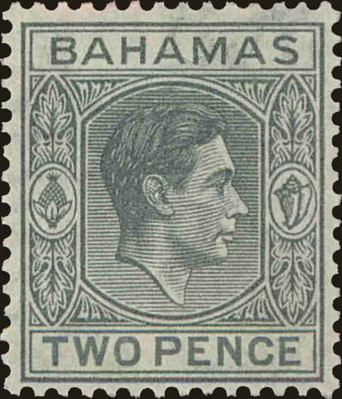 Front view of Bahamas 103 collectors stamp