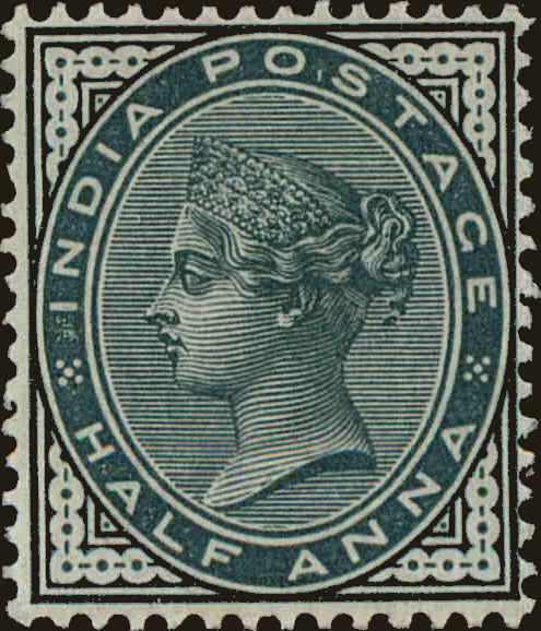 Front view of India 36 collectors stamp