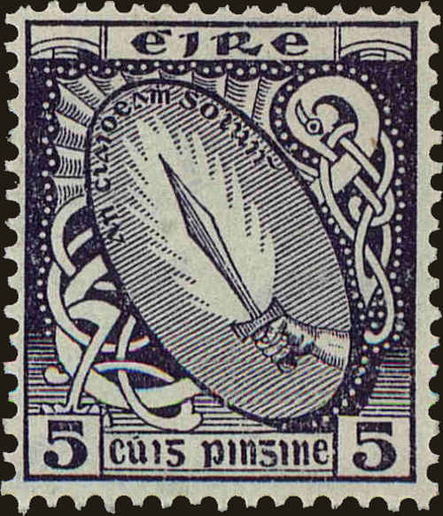 Front view of Ireland 113 collectors stamp