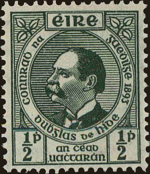 Front view of Ireland 124 collectors stamp