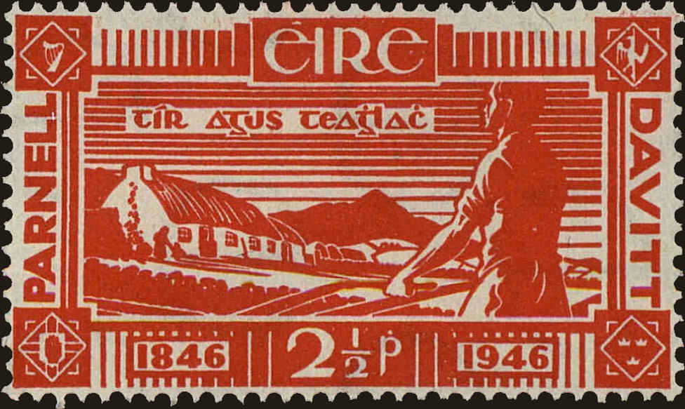 Front view of Ireland 133 collectors stamp