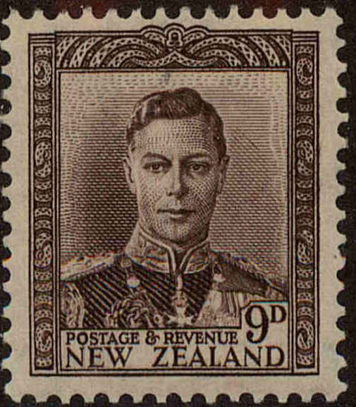 Front view of New Zealand 264 collectors stamp