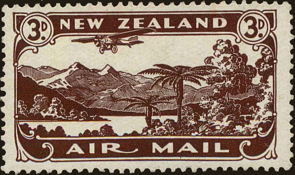 Front view of New Zealand C1a collectors stamp