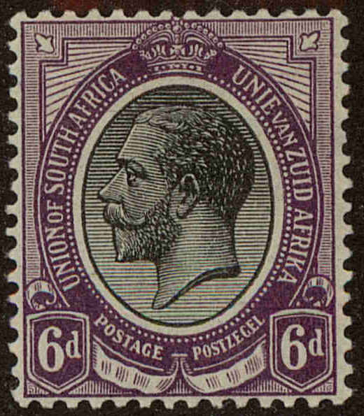 Front view of South Africa 10 collectors stamp