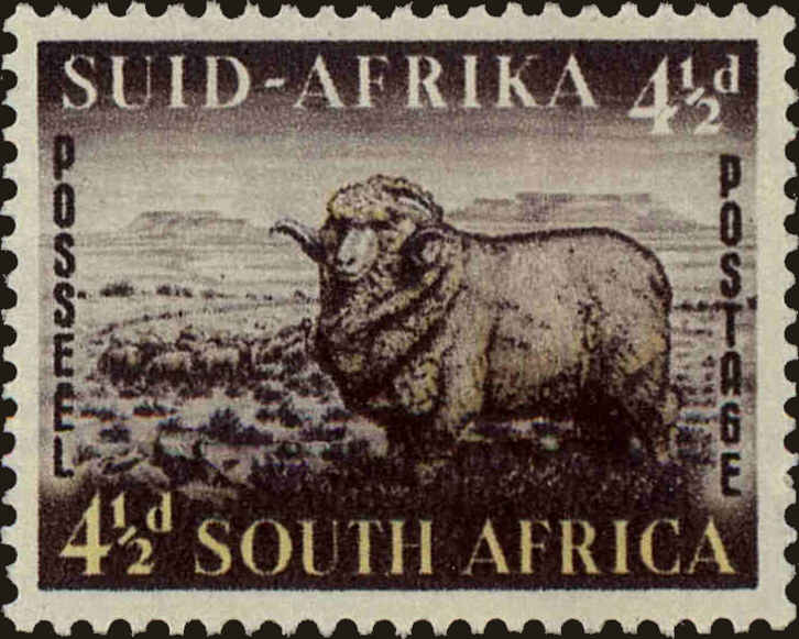 Front view of South Africa 195 collectors stamp